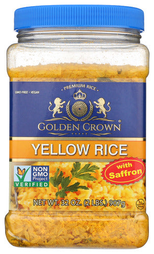 GOLDEN CROWN RICE YELLOW W SAFFRON - 2 LB