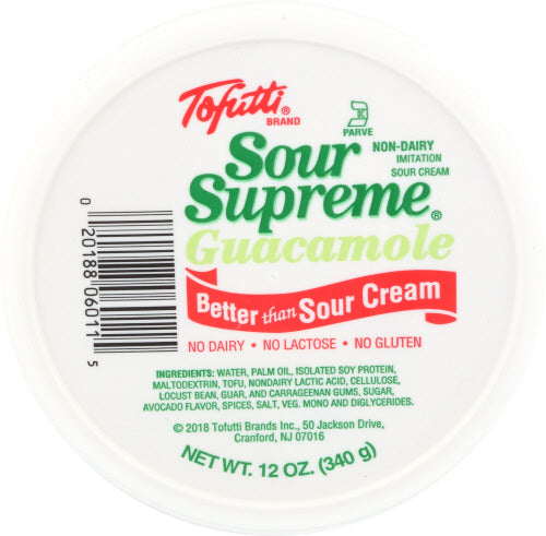 TOFUTTI SOUR SUPREME GUACAMOLE DF - 12 OZ