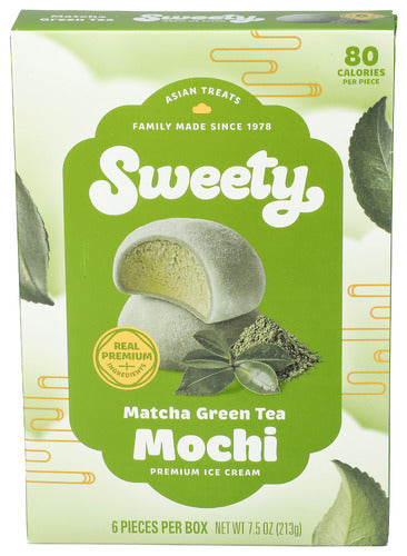 SWEETY ICE CREAM ICE CREAM MCHI GREEN TEA - 7.5 OZ