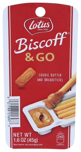 Biscoff 
Cookie Buttr Biscoff N Go, 1.6 OZ.
