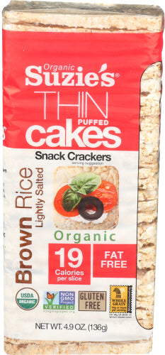 SUZIES RICE CAKE PUFFED SALT - 4.9 OZ