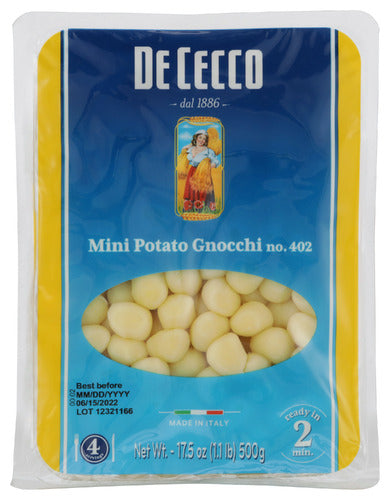 De Cecco 
Pasta Mini Gnchi Pto, 17.5 OZ.