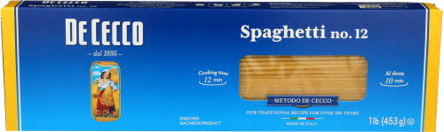 De Cecco 
Pasta Spaghetti, 16 OZ.