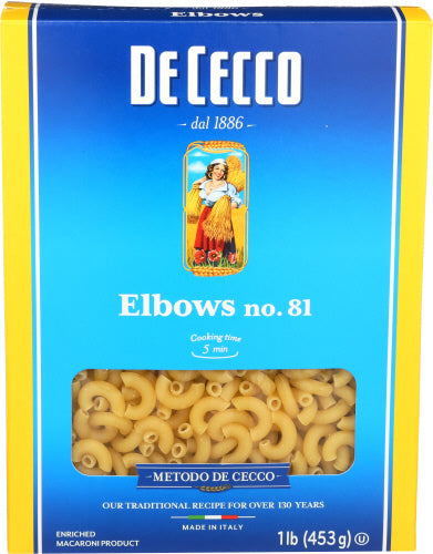 De Cecco 
Pasta Elbows, 16 OZ.