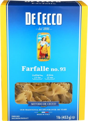 DE CECCO PASTA FARFELLE - 16 OZ