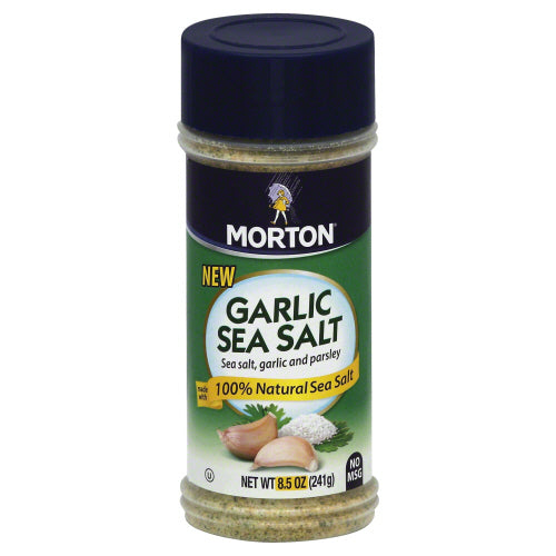 Mortons 
Sea Salt & Garlic, 8.5 OZ.