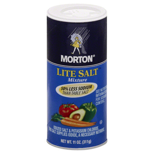 Mortons 
Salt Lite, 11 OZ.