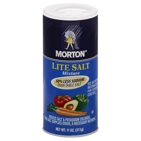 Mortons 
Salt Lite, 11 OZ.