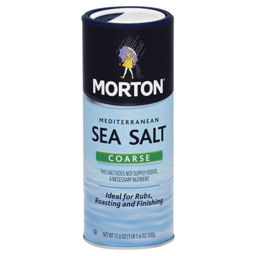 Mortons 
Sea Salt Coarse, 17.5 OZ.
