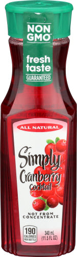SIMPLY JUICE ORANGE CRNBRY COCKT - 340 ML