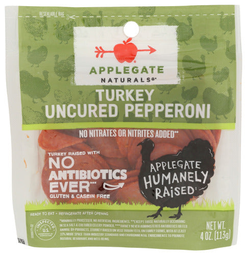 APPLEGATE PEPPERONI TURKEY - 4 OZ