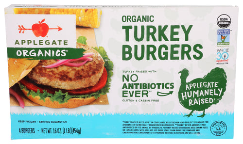 APPLEGATE BURGER TURKEY ORG 4PK - 16 OZ