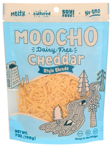 MOOCHO CHEDDAR SHREDS - 7 OZ