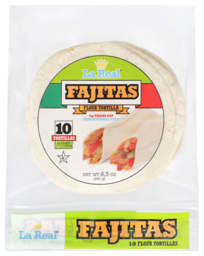 LA REAL TORTILLA FAJITA 10PK - 8.5 OZ