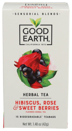 GOOD EARTH TEA SENSORIAL BERRY ROSE - 15 BG