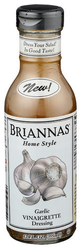 BRIANNAS DRESSING GARLIC VNAGRTTE - 12 OZ