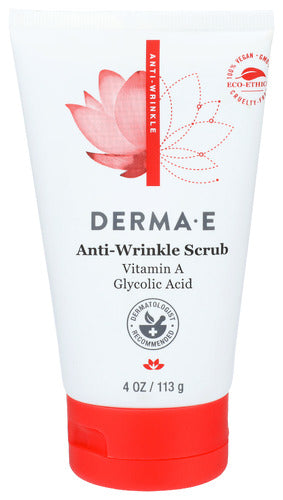 Derma E 
Scrub Anti Wrnkl Vtmn A, 4 OZ.