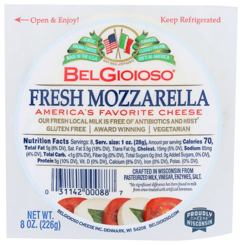 BELGIOIOSO CHEESE BALL MZZRLA FRSH - 8 OZ