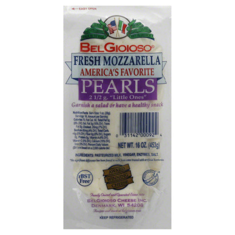 BELGIOIOSO CHEESE LOG MZZRLA PEARL - 16 OZ