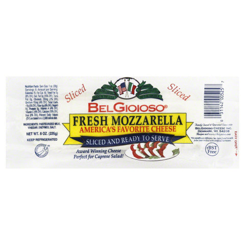 BELGIOIOSO CHEESE LOG MZZRLA PRESL - 8 OZ