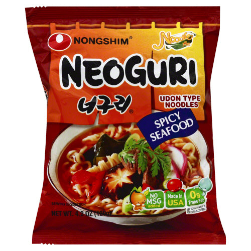 NONG SHIM NOODLE INST NEOGURI SPICY SEAF - 4.2 OZ