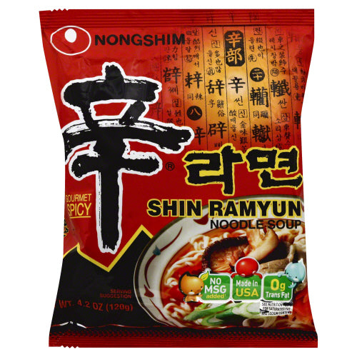 NONG SHIM NOODLE INST SHIN RAMYUN - 4.2 OZ