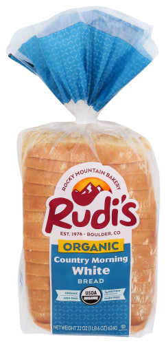 RUDIS BREAD CNTRY WHTE SLCD ORG - 22 OZ