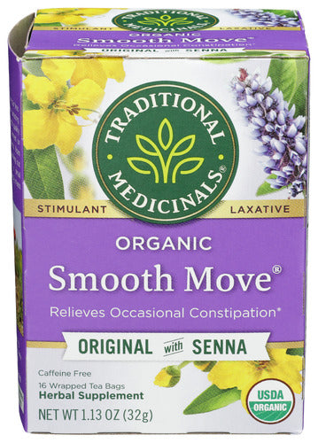 TRADITIONAL MEDICINALS TEA SMOOTH MOVE LAXATIVE - 16 BG