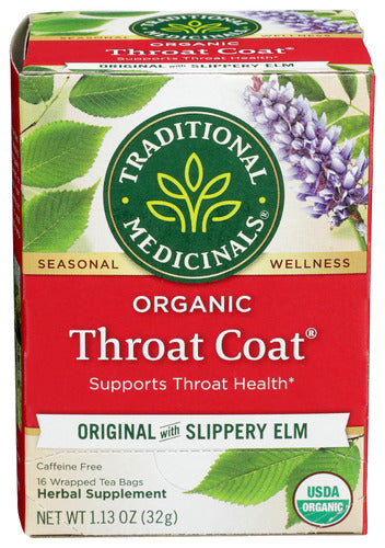 TRADITIONAL MEDICINALS TEA THROAT COAT - 16 BG