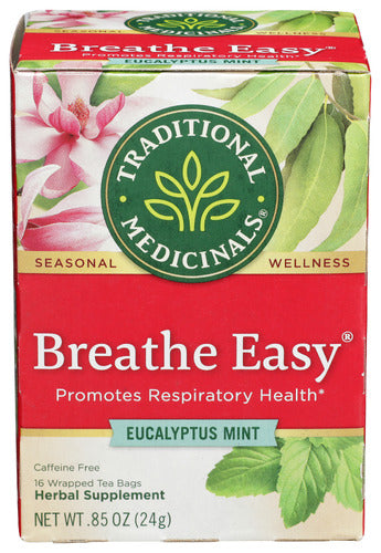 TRADITIONAL MEDICINALS TEA BREATHE EASY - 16 BG