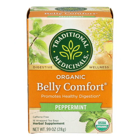 TRADITIONAL MEDICINALS TEA BELLY COMFORT PPPRMNT - 16 BG