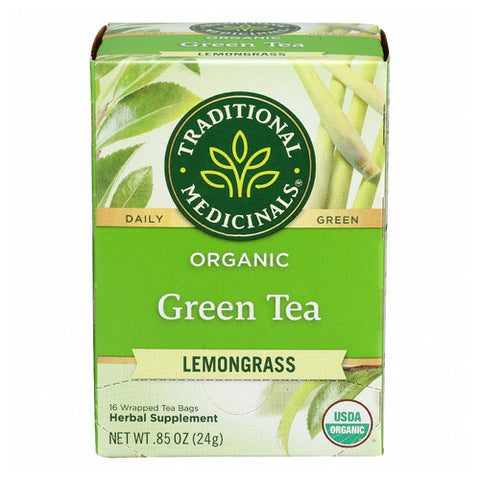 TRADITIONAL MEDICINALS TEA GRN LEMONGRASS - 16 BG