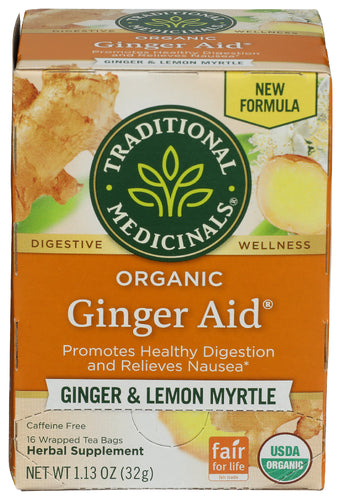 TRADITIONAL MEDICINALS TEA GINGER AID - 16 BG