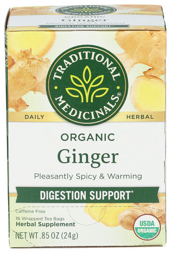 TRADITIONAL MEDICINALS TEA GINGER ORGANIC - 16 BG