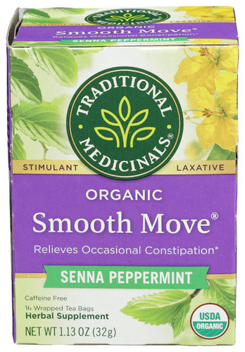 TRADITIONAL MEDICINALS TEA SMOOTH MOVE PPPRMINT - 16 BG