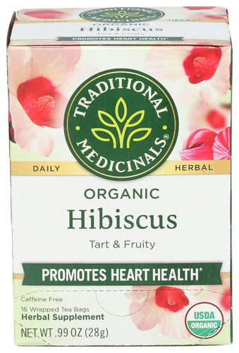 TRADITIONAL MEDICINALS TEA HIBISCUS ORG - 16 BG