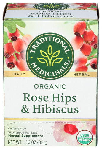TRADITIONAL MEDICINALS TEA ROSE HPS HBSCS ORG - 16 BG