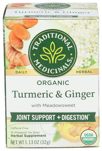TRADITIONAL MEDICINALS TEA TRMRC MDWSWT GNGR ORG - 16 BG