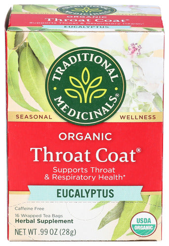 TRADITIONAL MEDICINALS TEA EUCALYPTUS THRT COAT - 16 BG