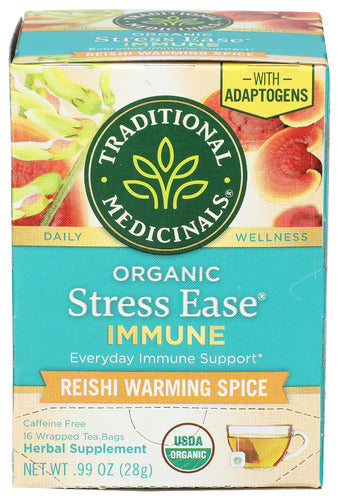 TRADITIONAL MEDICINALS TEA STRESS EASE IMMUNE - 16 BG
