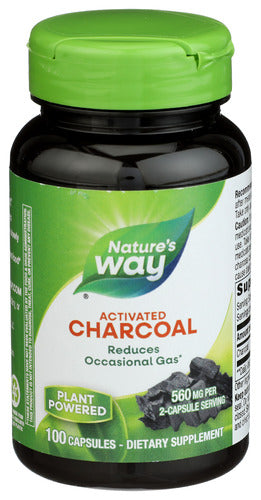NATURES WAY CHARCOAL ACTIVTED 100 CP - 100 CP