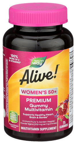NATURES WAY ALIVE WMN 50+ GUMY VIT 75 - 75 PC
