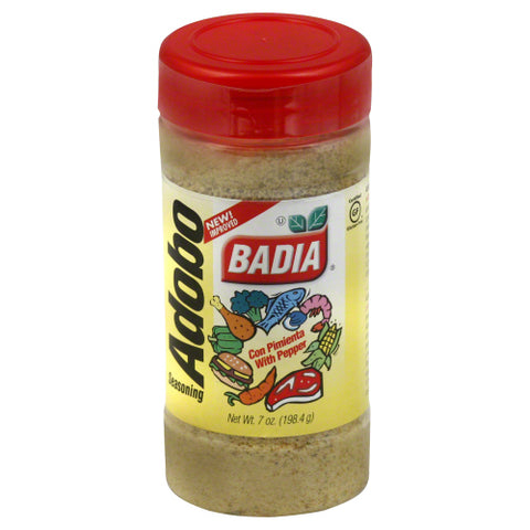 Badia 
Adobo With Pepper, 7 OZ.