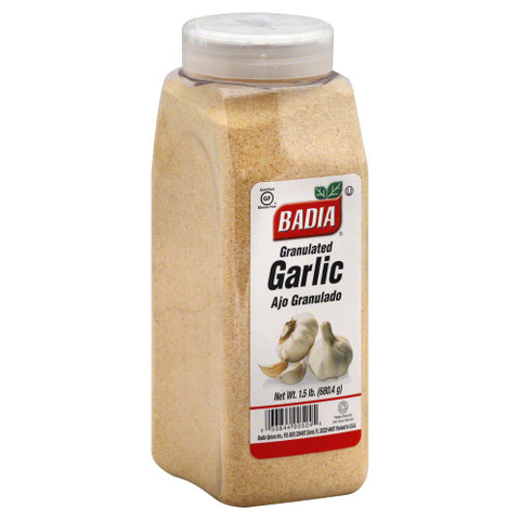 Badia 
Garlic Grnltd, 24 OZ.