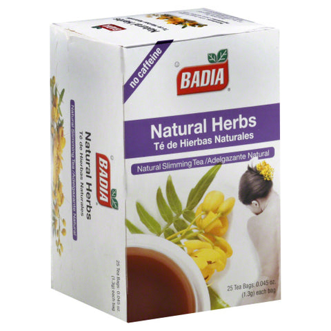 Badia 
Tea Natural Herbs, 25 BG.