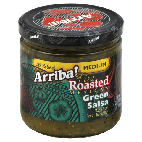 Arriba 
Salsa Rstd Tomatillo Med, 16 OZ.