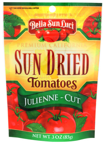 Bella Sun Luci 
Tomato Sundried Julnne Ct, 3 OZ.