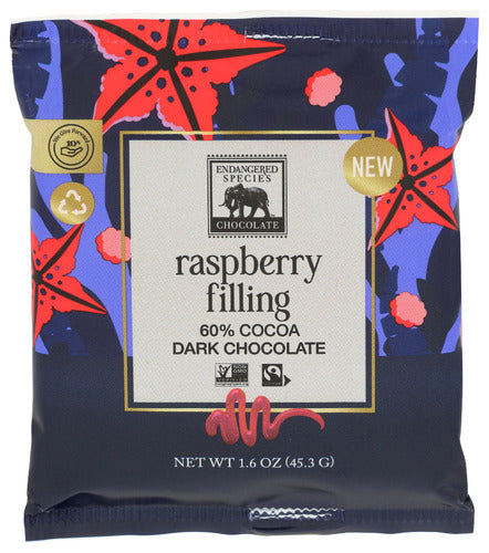 ENDANGERED SPECIES CHOCOLATE DRK RSPBRRY FILL - 1.6 OZ