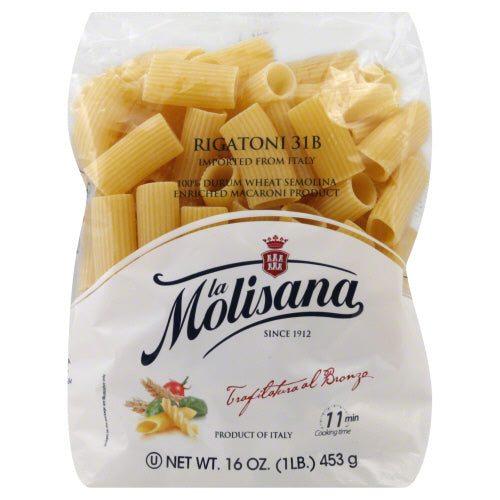 LA MOLISANA PASTA RIGATONI BRONZO - 16 OZ