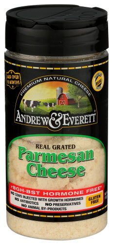 Andrew & Everett 
Cheese Grated Parmesan, 7 OZ.